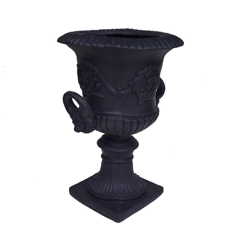 Mgo Garden Urn Planter, Black