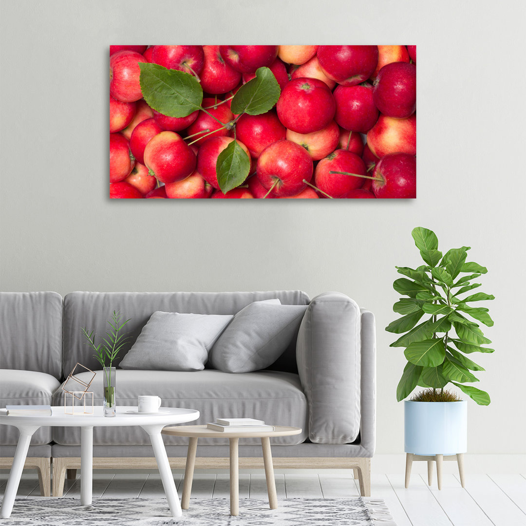 Rote Äpfel - Kunstdrucke auf Leinwand - Wrapped Canvas