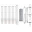 Vidaxl Fence With Posts PVC-Coated Steel-116797914-116797913