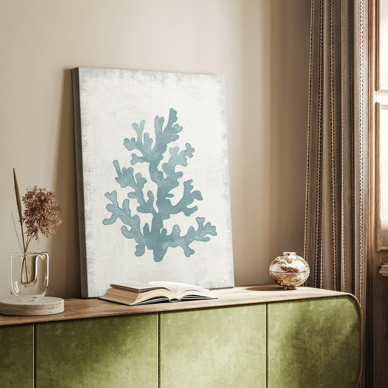 Coral Oasis II -Galerie enveloppée Cavas, H 18 po x l 12 po