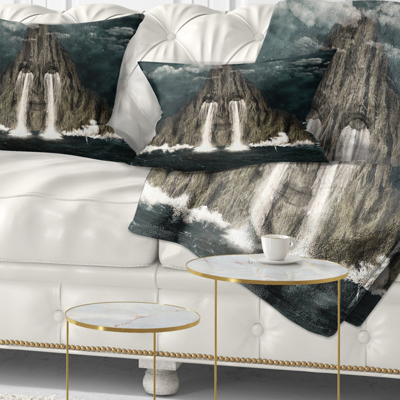 Sea of Tears - Coussin imprimé abstrait