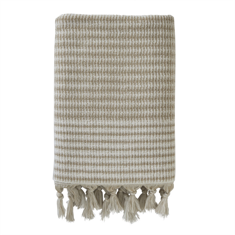 Breakwater Bay Longborough Bath Towel,Tan, Tan