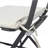 3 Pieces Patio Bistro Balcony Metail Chair Table Set-Gray-1231340369