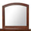 Charmant miroir traditionnel cerise