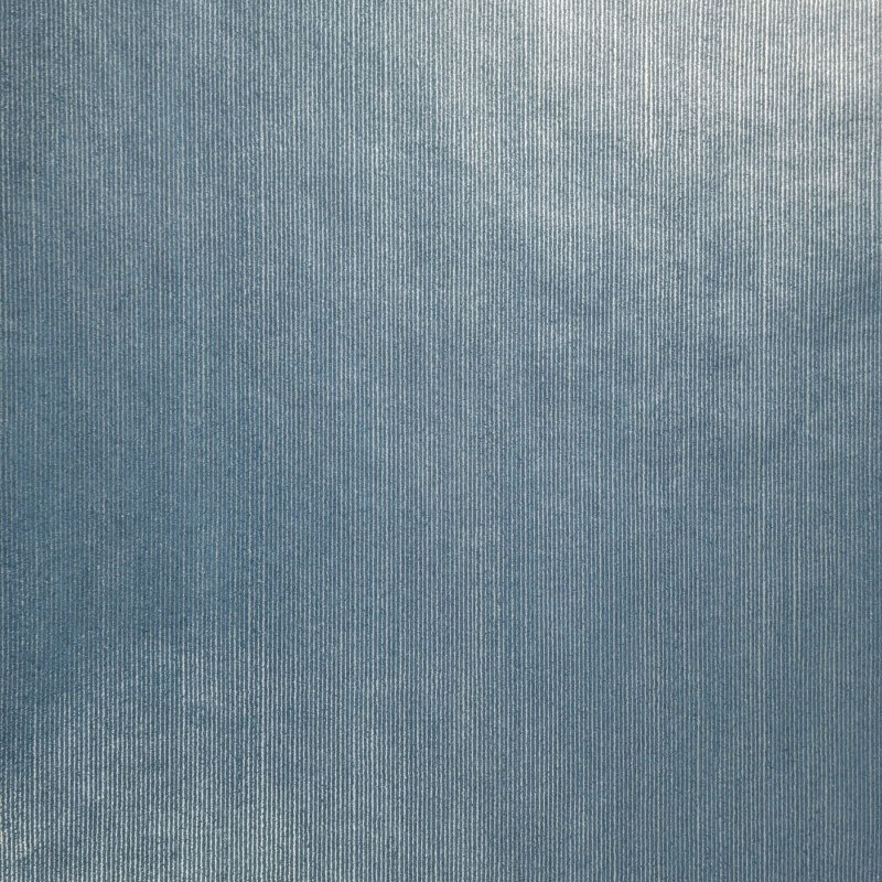 Papier peint contemporain non tissé uni bleu argenté Stria Lines Modern