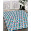 Tapis gris/bleu ciel à motifs-1162210816