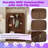 Hall Tree With Adjustable Shelves, 4 Hooks, 3 Cabinets & Bench, Mdf Mudroom Organizer For Entryway-1708185829