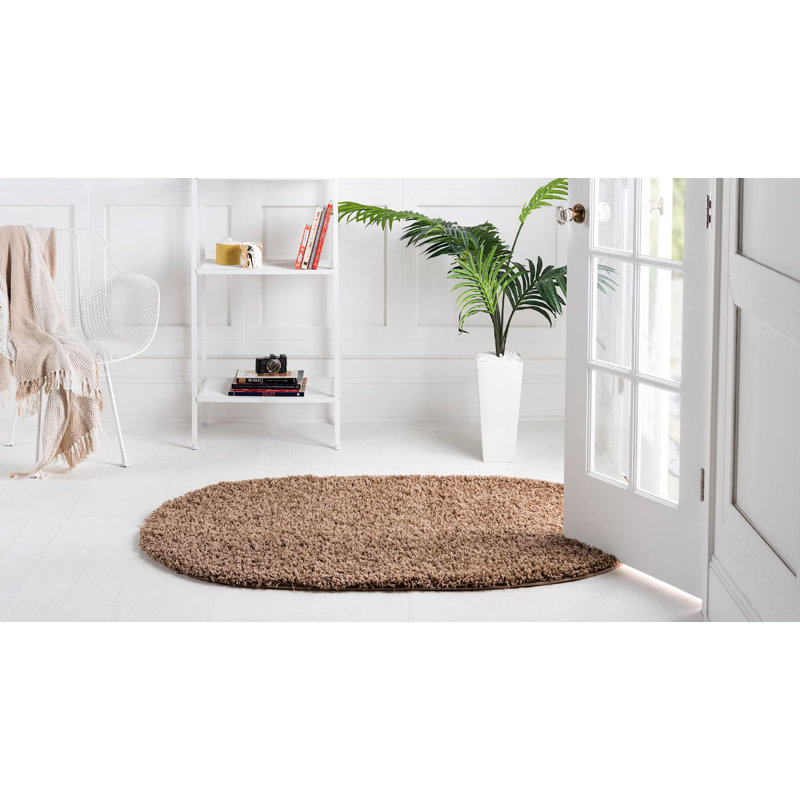 Sybil Striped Indoor Rug, Oval 8' x 10'