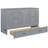 Gray Queen Bed With Practical And Abundant Drawer Options Functional Internal Storage Solutions-331809424-331809423
