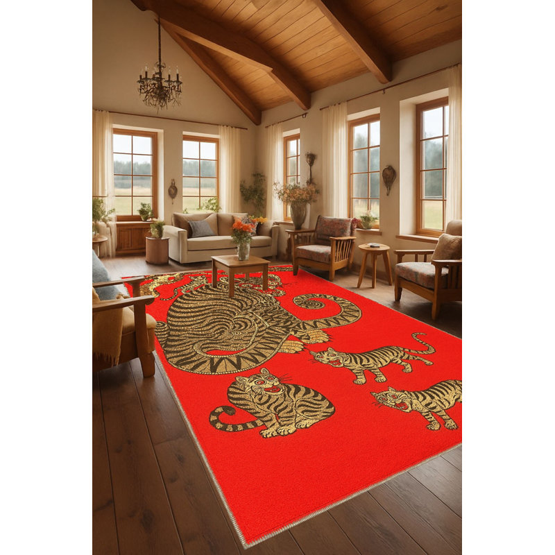 Tapis blanc tissé à motif lavable Mosso, 6 pi 7 po x 9 pi 10 po