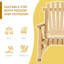 Chaise berçante d'extérieur en bois Outsunny (excluant la table)