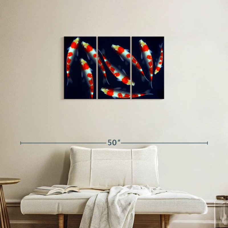 Brampt Sleek Koi Fish, 20" H x 33" W