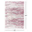 Tapis rose à motif abstrait Agassiz-332846012