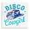 Plaque murale turquoise, disco, par Amanda Greenwood