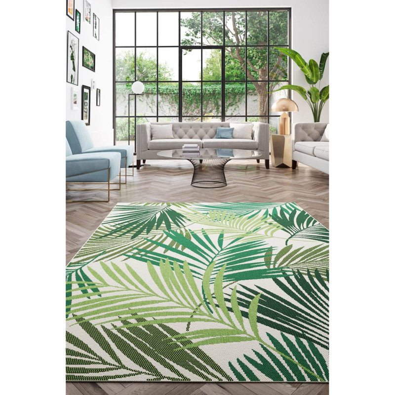 Floral Indoor / Outdoor Area Rug, Rectangle 200 cm x 290 cm