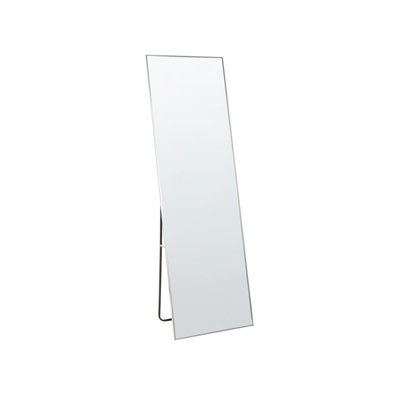 Kyndi Flat Freestanding Full Length Mirror, Silver