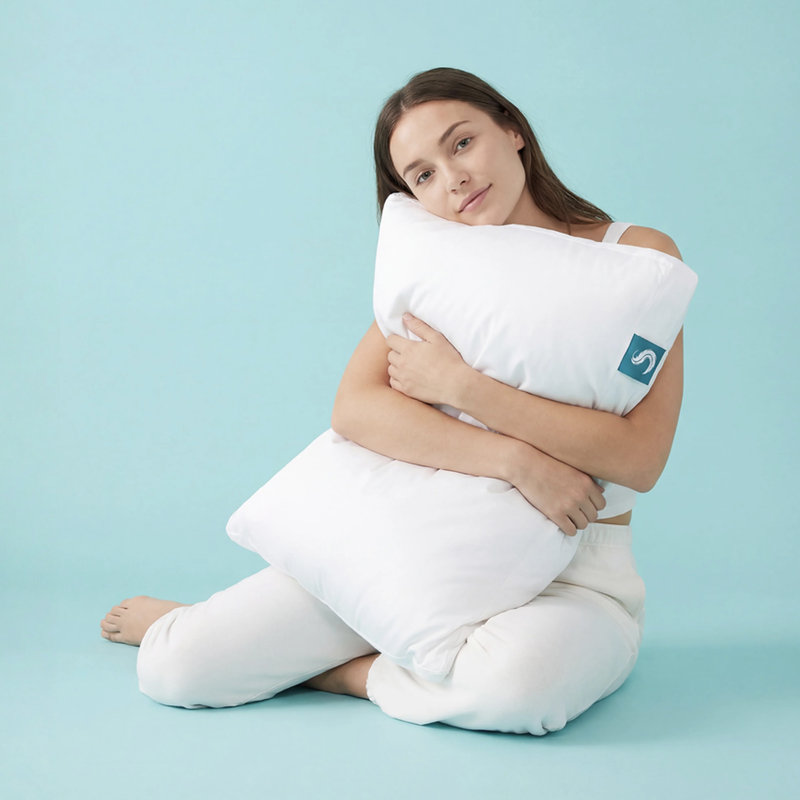 Sleepgram Bed Support Sleeping Pillow with Cover, King