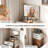 Soraide Small Dressing Table With Mirror, Three-in-one Dressing Table With 3 Drawers.