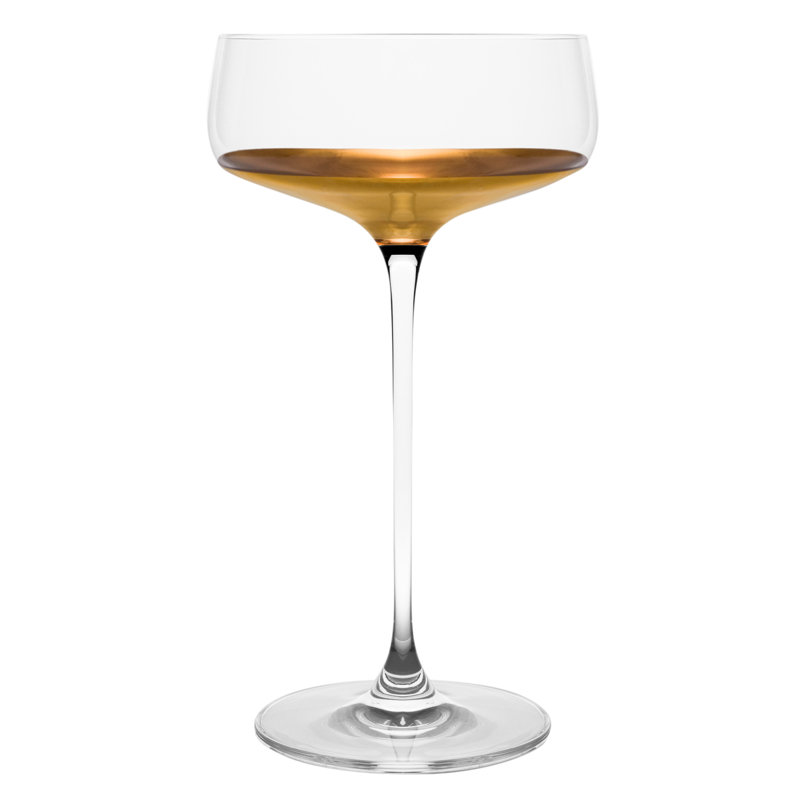 10oz. Handmade Crystal Coupe Set