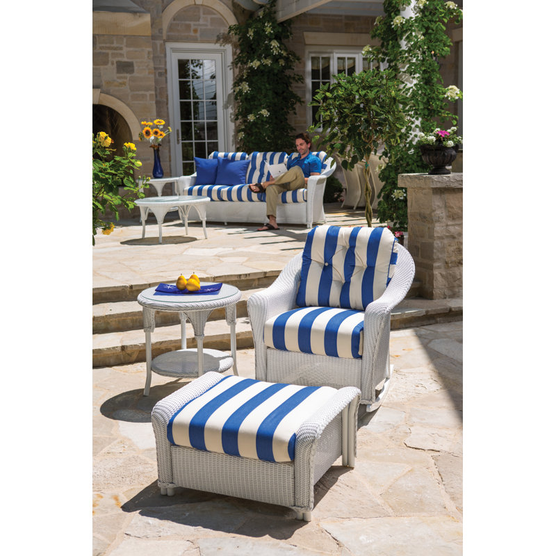 Reflections Outdoor 3 - Seat Patio Sofa, Ivory, Demo Stone