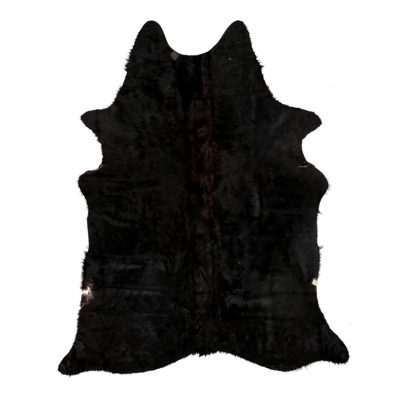 Myrtletown Novelty 2 cm x 1.75 cm Animal Print Cowhide Flatweave Area Rug