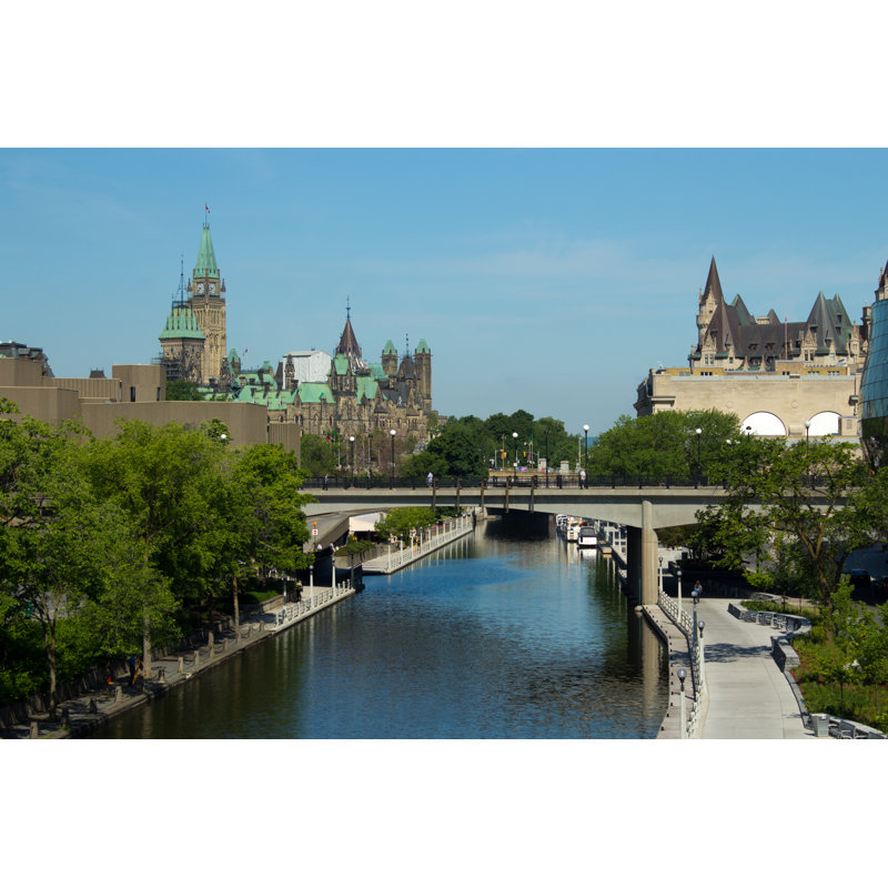 The Rideau Canal by Bigjohn36 - Wrapped Canvas Print, 30cm H x 46cm W