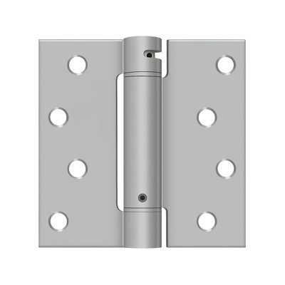 Charnière à ressort Deltana DSH44U32D 4 po x 4 po, homologuée UL en acier inoxydable brossé