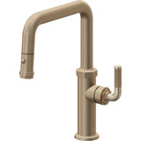 Descanso Kitchen Pull-Down Kitchen Faucet With Button Sprayer - Quad Spout