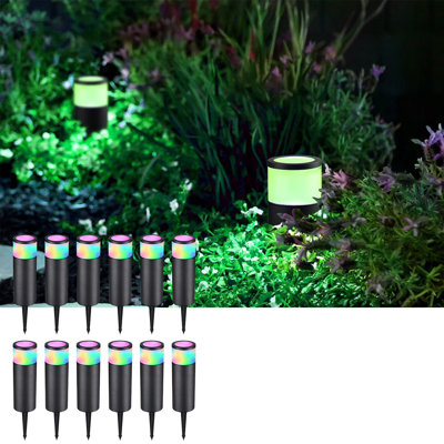 RGB Modern Aluminum Integrated LED Pathway Light, 5W, 400lm, 12-24V AC/DC, IP65 Waterproof