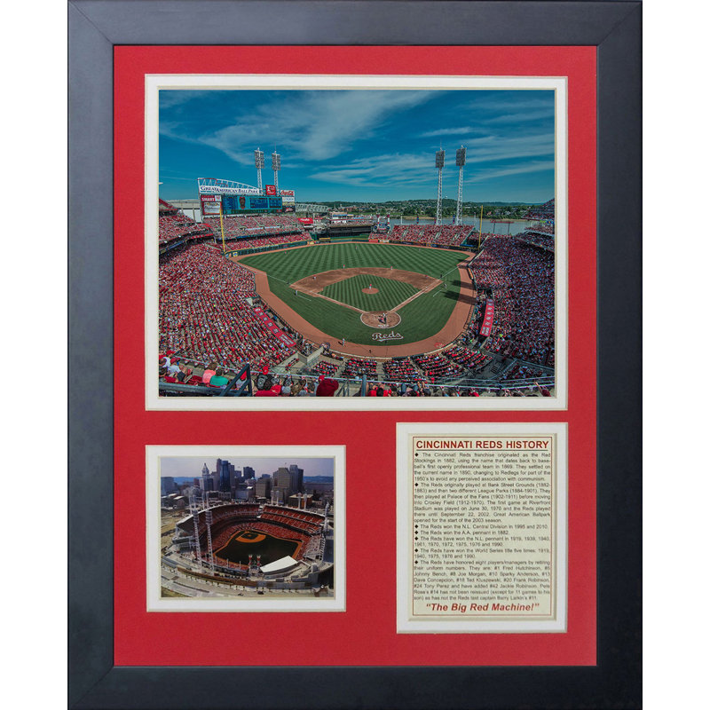 Rouge cincinnati-ballpark, souvenirs encadrée de great american