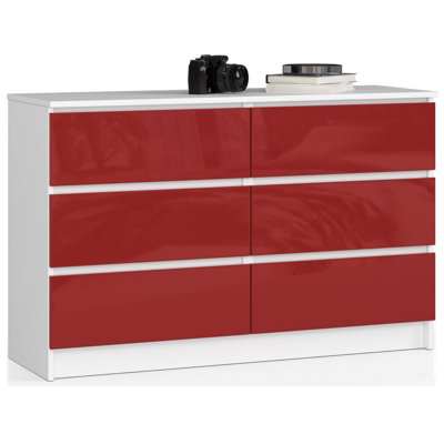 Elree 6 Drawer 120Cm W Double Dresser