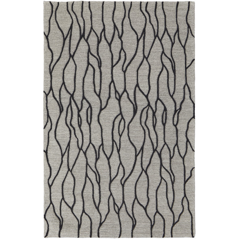 Tapis en laine Kellisha, Rectangle de 5 pi x 8 pi