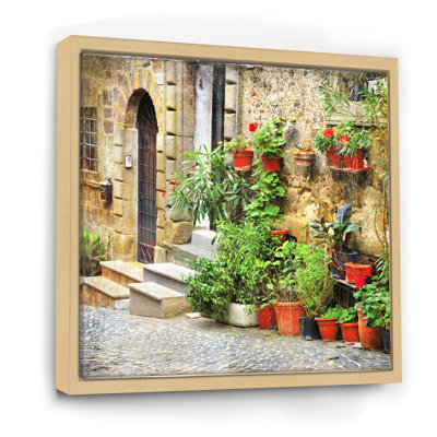 " Charming Old Streets In Mediterranean Village "