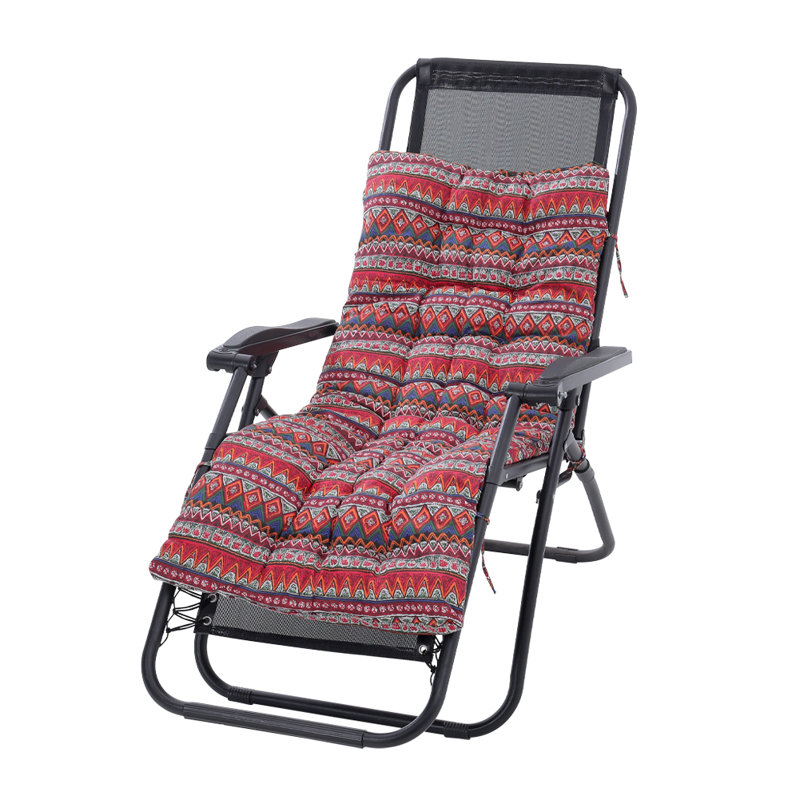 Lounge Cushion, 40cm W x 110cm D, Red Ikat