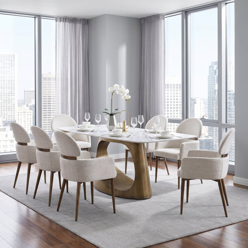 B1270448DFFD46048CCB51B9E6A38532, 78"Dining Table and 8 Chairs
