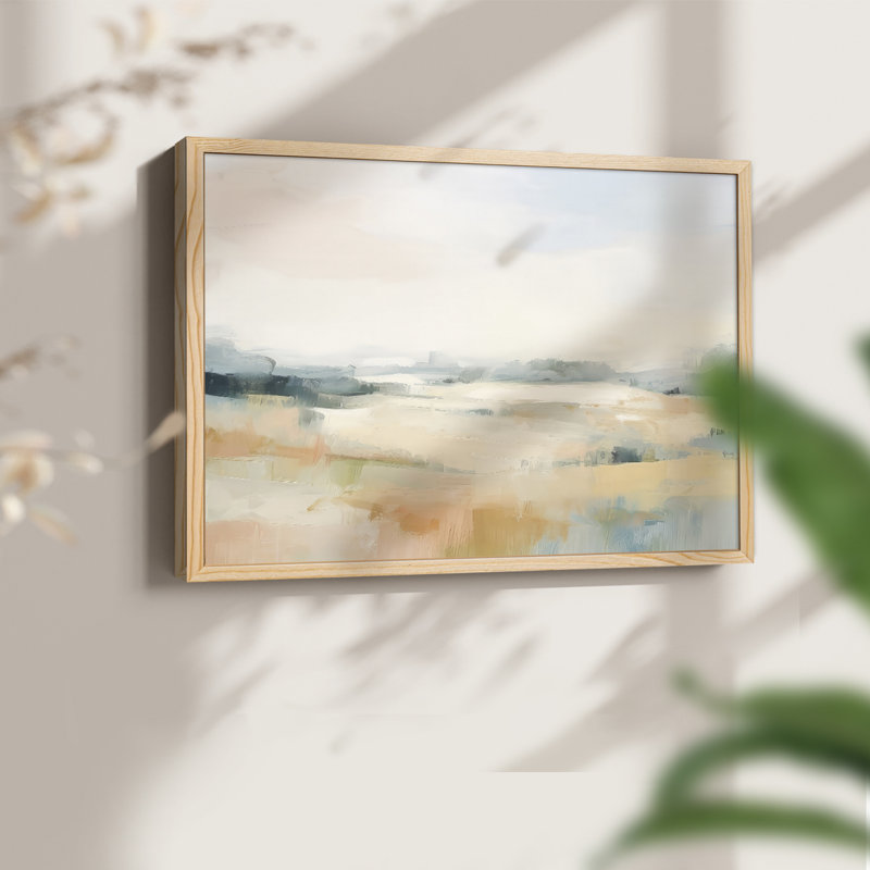 «Song of Abstract Nature I», reproduction encadrée, H 11 po x l 14 po, Naturel