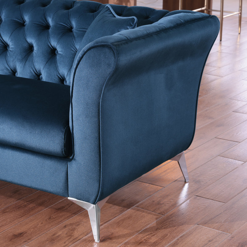 Chesterfield sofa, Teal Blue