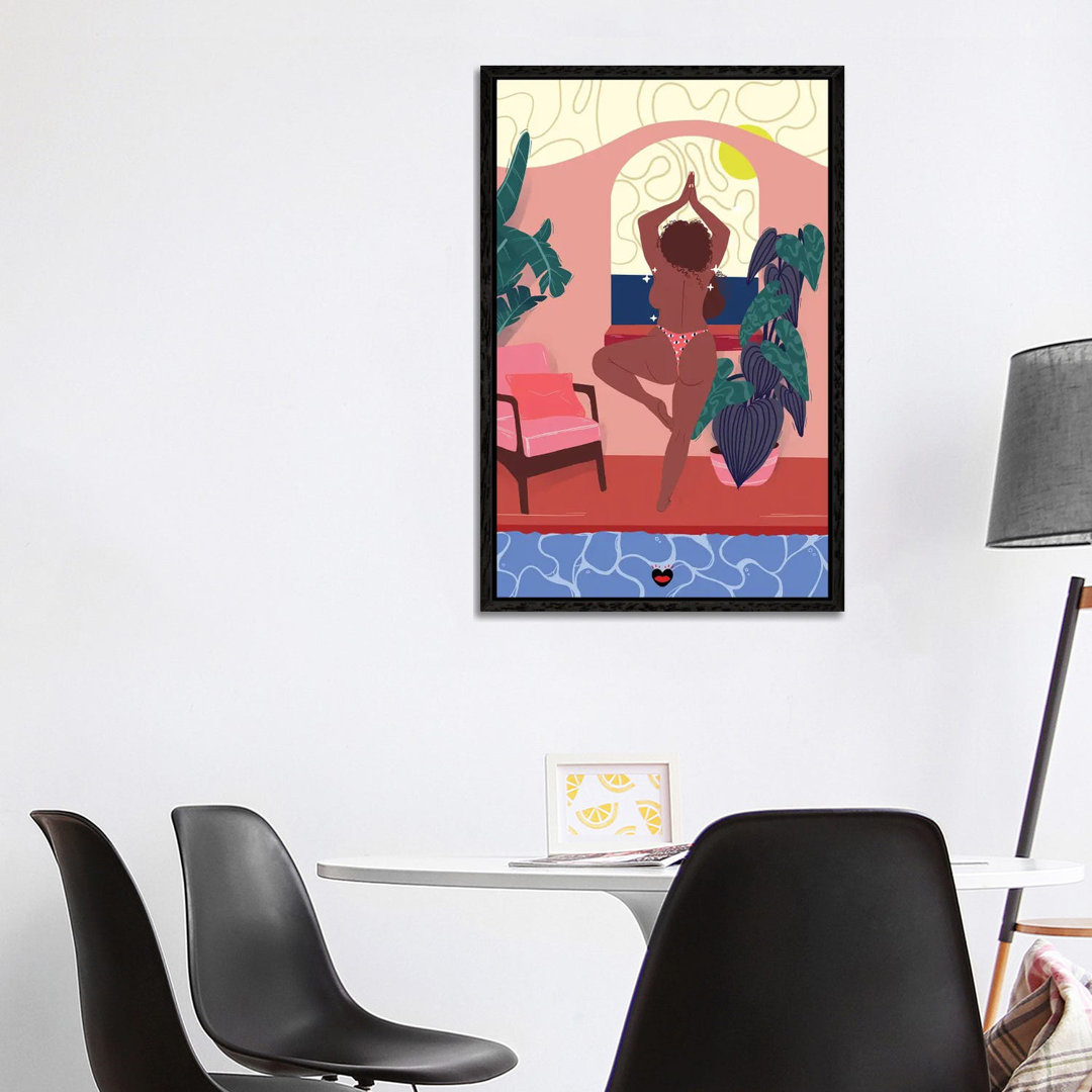 Yoga von Mlle Belamour - Galerie-umwickelte Leinwand Giclée auf Leinwand