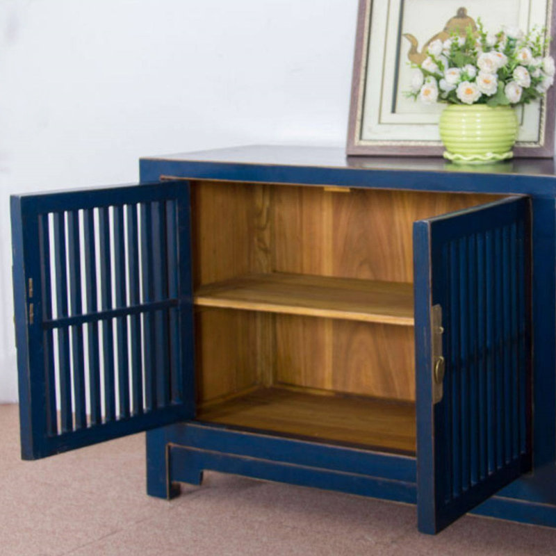 Meuble télé Retro Creative, Bleu très foncé
