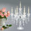 Candélabre de table en cristal 14 po H