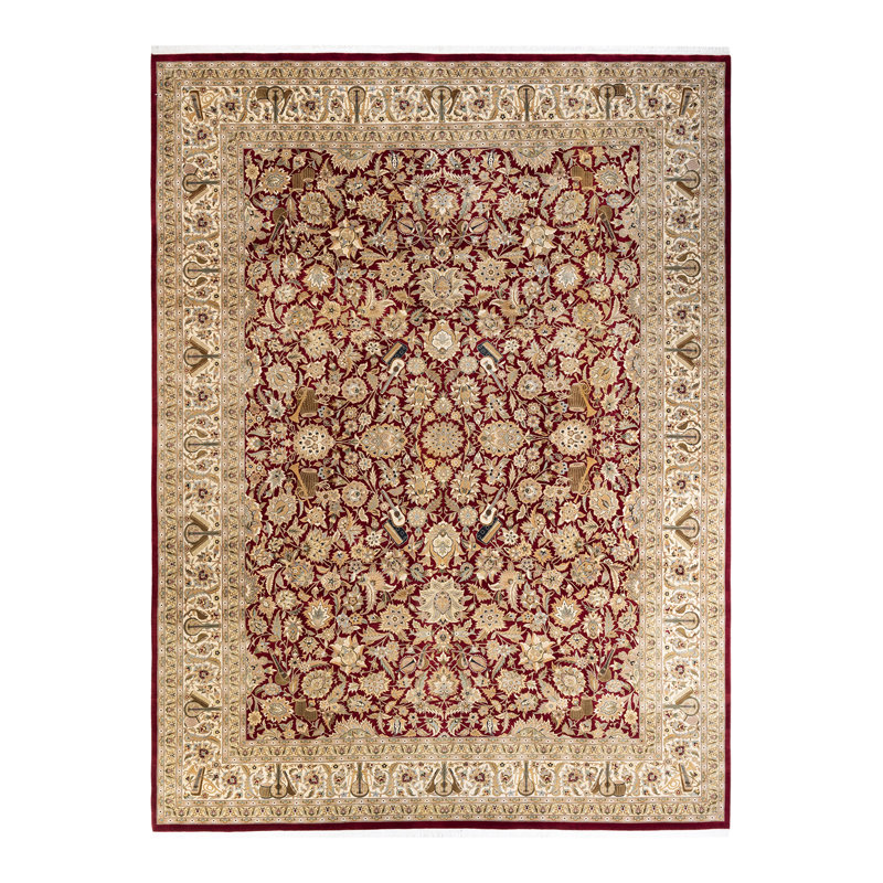 Classic One-of-a-Kind 9' 2" X 12' 4" Hand Knotted Area Rug