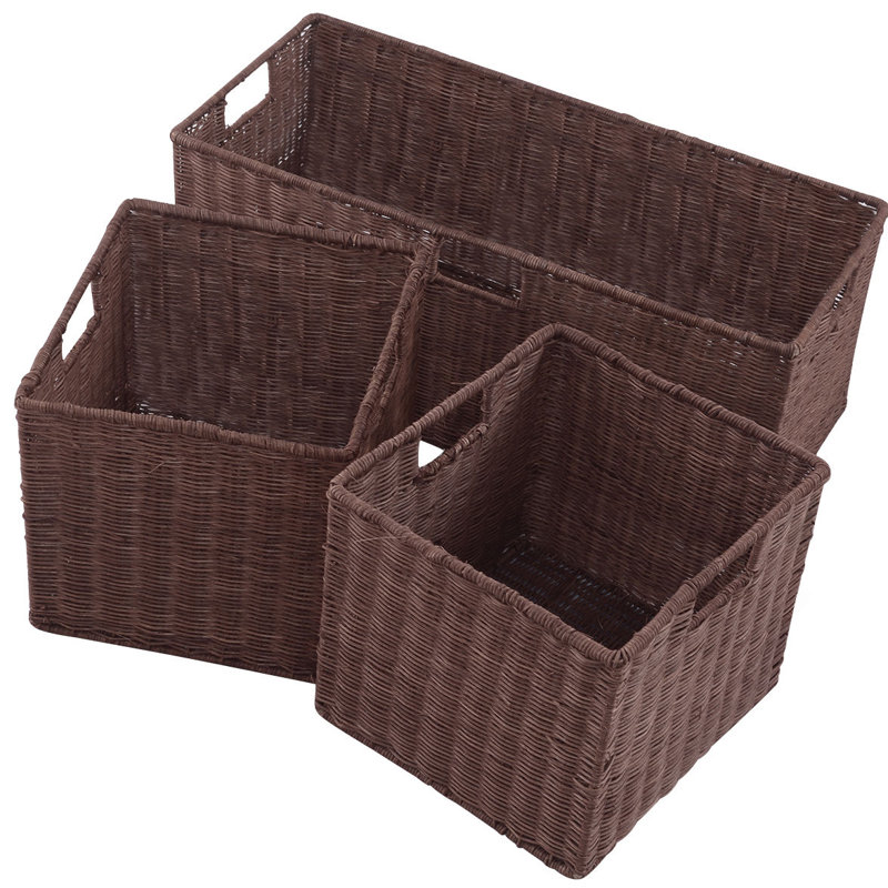 Gracie Oaks Wicker Box