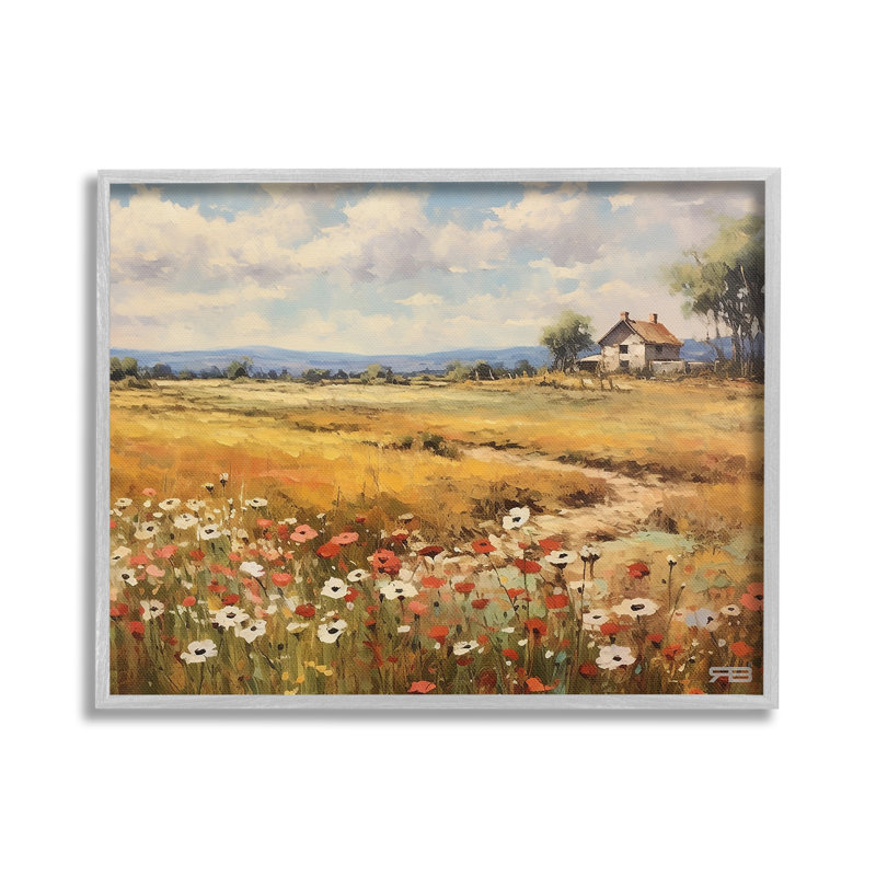 Art champêtre, "Giclée" par RB, Estampe numérique Farmhouse, H 16 po x l 20 po