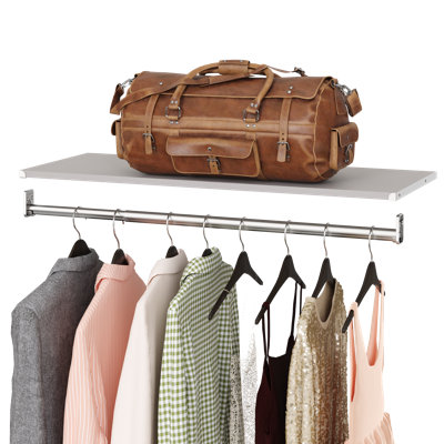 Modular Storage 36.02" W Shelf & Closet Rod