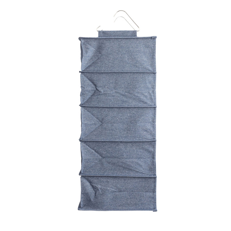 Meldoh 10 Pair Hanging Shoe Organizer, Denim
