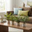 Faux Fern Plant in Solid Wood Pot