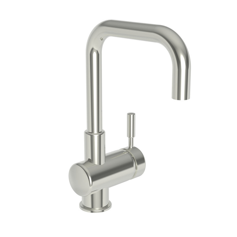 East Square Single Handle Bar Faucet, Polished Nickel (PVD)
