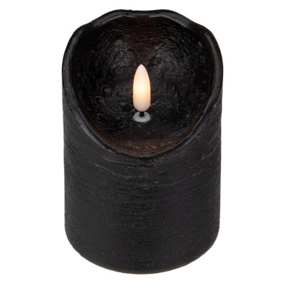 Bougie en cire sans flamme à DEL 4 po sans pile