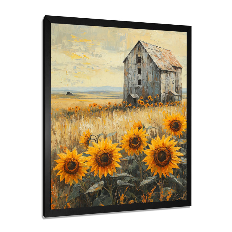 Dotsy - impressions sur toile florales, Noir, noir, noir, noir, H 20 po x l 12 po, Reproduction encadrée d'une seule photo