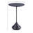 Melancthon Round Aluminum Side Table, Antique Black-256372625